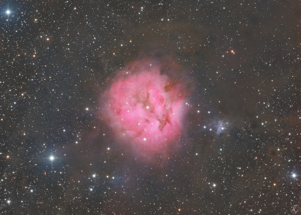 The Cocoon Nebula (Cocoon Nebula, IC5146, Caldwell 19) in (Ha+R)RGB