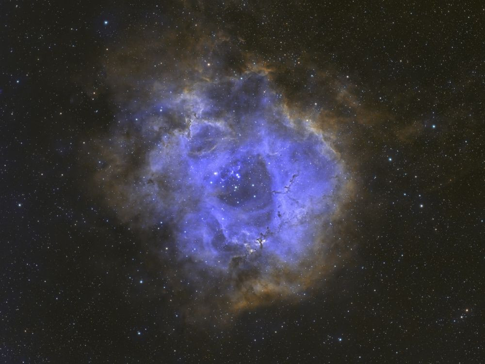 The Rosette Nebula (NGC 2238) in an HSO palette - Astrophotography
