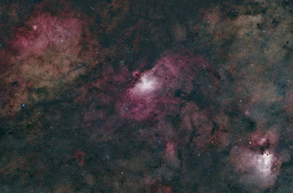NGC 6604 & M 16 & M 17