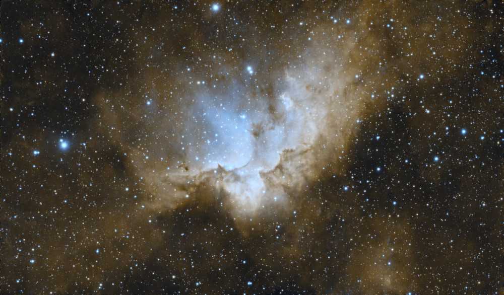 NGC 7380 (Wizard Nebula) Hubble Palette