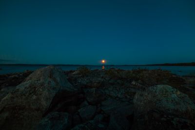 Восход Луны на Колвицком озере