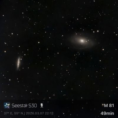 M 81 (NGC 3031) + M 82 (NGC 3034) - Seestar S30 - Astrophotography