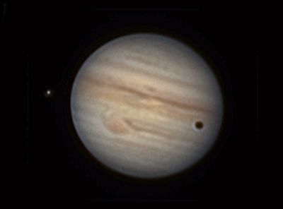 Юпитер, Ганимед и тень 11.07.2021