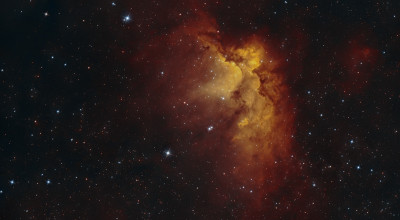 NGC 7380. Wizard nebula - Astrophotography