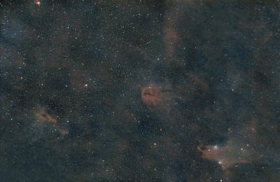 Shark Nebula LDN 1235, Lynds Nebula LDN 1251, пыль в Цефее