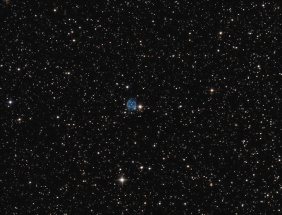 Abell 72 Planetary nebula in Delphinus OIIIRGB