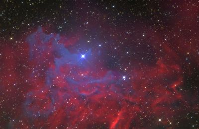 IC 405  Пылающая звезда ретро фото