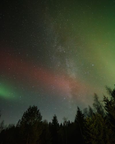 Milky Way and Aurora