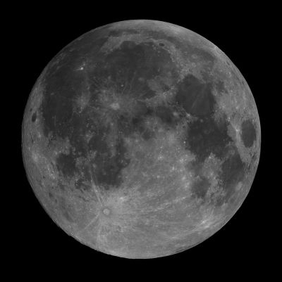 Панорама Луны в прямом фокусе на Maxvision 152/1200