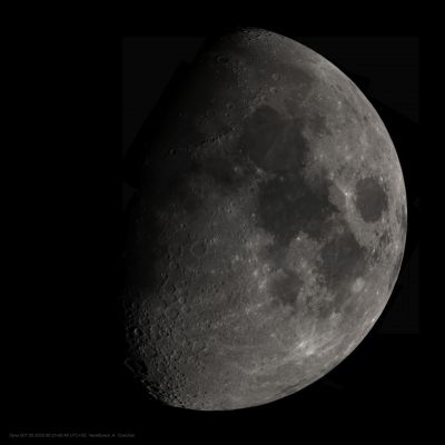 Луна в ночь на 7 мая 2025 года. 