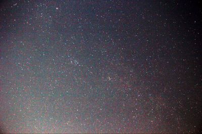 X&H Персея, Персей, Кассиопея и слабо-проявляющийся Млечный Путь