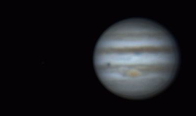 Rotation of Jupiter, Europa and Io (9 dec 2014, 5:11-6:54)