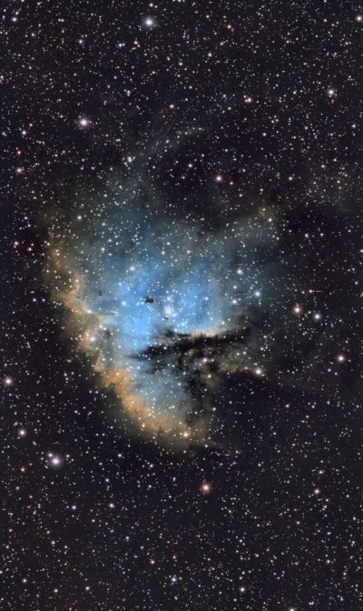 Туманность NGC281 Pacman в SHO и RGB