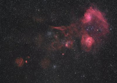 IC 405 и IC-410 в созвездии Возничего