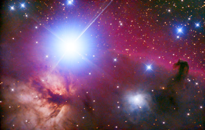 Flame Nebula and Horsehead Nebula - Astrophotography