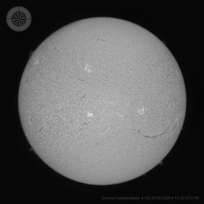 Sun (chromosphere) 23.03.2026 13:16 UTC+05 - Astrophotography