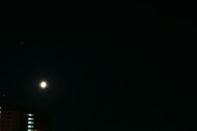 Сближение (Треугольник) Луны, Юпитера и Сатурна с 25 на 26 июля 2021