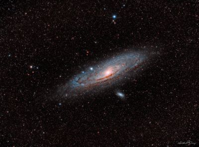 M31 Andromeda galaxy & M110 galaxy
