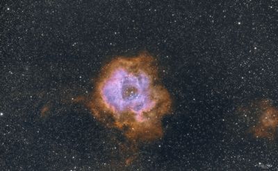 NGC 2237 Rosette nebula SHO faked with Pixinsight