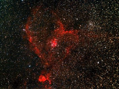 Туманность Сердце  IC 1805