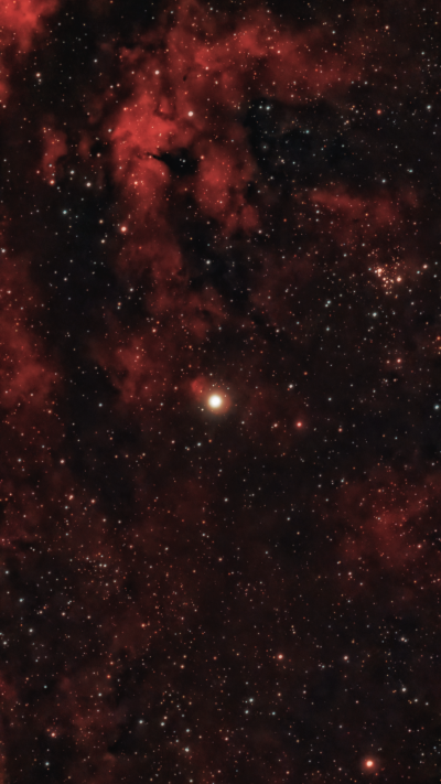 Область Садра - туманность IC 1318 Гамма Лебедя