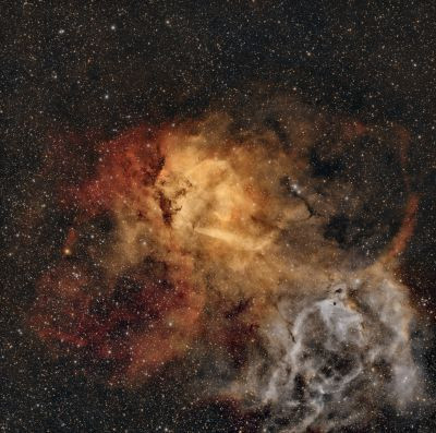 Sh2-132 - Lion Nebulaб RASA 8", 6 hrs