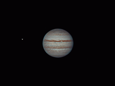 Jupiter and Io rotation 