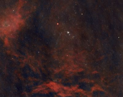 SH 2-129 Летучая мышь проглотила кальмара