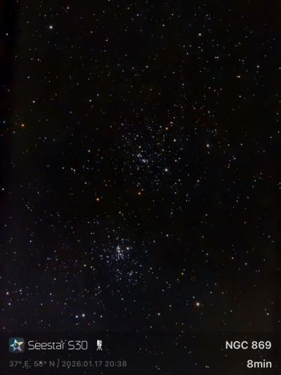 h and χ Persei - Seestar S30 - Astrophotography