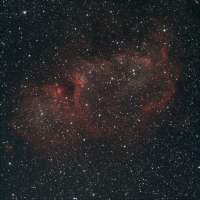 Туманность "Душа" ("Soul Nebula") IC1848 в Кассиопее.