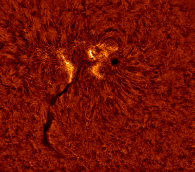 2020.06.08 Sun AR12765 H-Alpha (color)