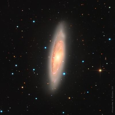 Галактика M65 в фильтрах LRGB