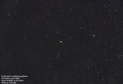 M106 and it's neighborins galaxies