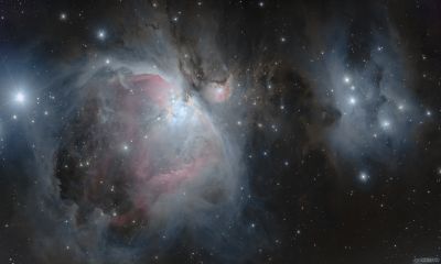 Большая туманность Ориона (М42) и туманность "Бегущий человек" (NGC 1977) 