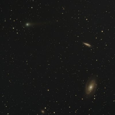 M81, M82 и комета C/2017 T2