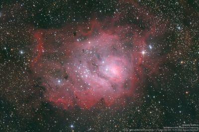 Туманность M8 (Лагуна) и скопление NGC 6530 в Стрельце
