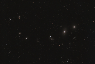 Markarian's Chain ( M84 (NGC 4374), M86 (NGC 4406), NGC 4477, NGC 4473, NGC 4461, NGC 4458, NGC 4438, NGC 4435)