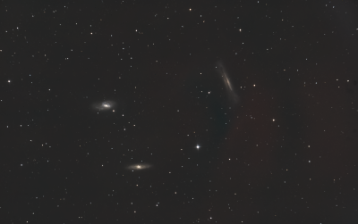 Триплет Льва / M65 + M66 + NGC 3628