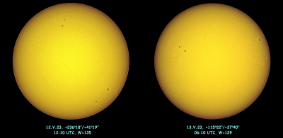 Активность Солнца во время АФ-2023