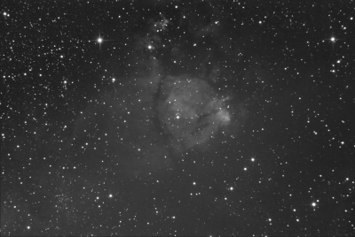 Фрагмент туманности Сердце в созвездии Кассиопея