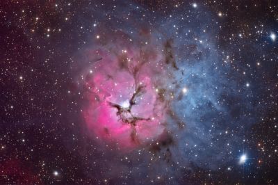 Trifid Nebula RGB