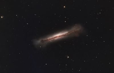 NGC 3628 Галактика Гамбургер