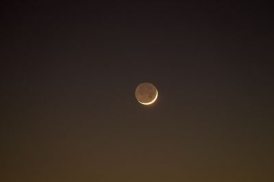 Moon. Waxing crescent
