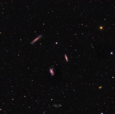 Leo triplet M65, M66, NGC 3628.