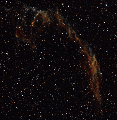Фрагмент туманности Вуаль (NGC 6992)