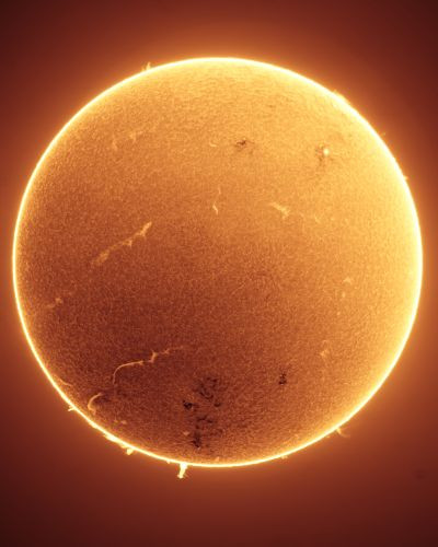 Sun in H-Alpha (Full-Disk) - Astrophotography