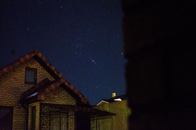 Созвездие Орион и Большая Туманность Ориона. 