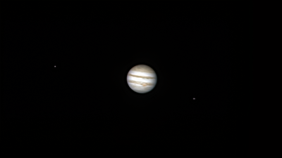 Юпитер и его спутники: Ио и Ганимед