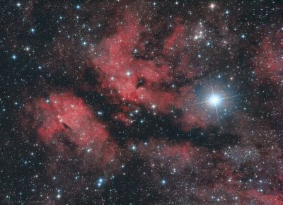 Эмиссионная туманность IC 1318 "Бабочка"