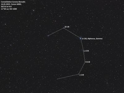 Corona Borealis - annotated